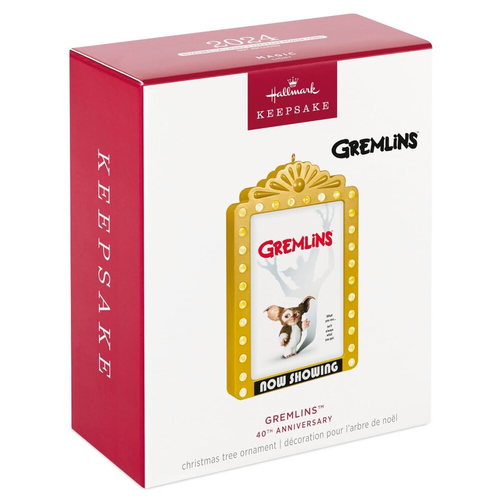 New! Gremlins Movie Poster 40th Anniversary Hallmark Keepsake Christmas Ornament